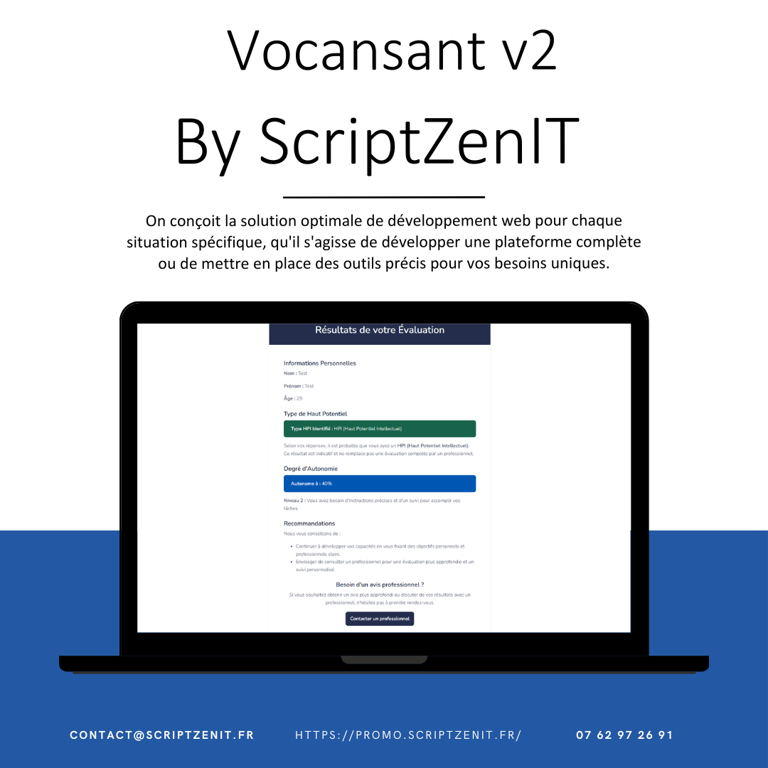 Vocasant - Simulateur d'autonomie en ligne